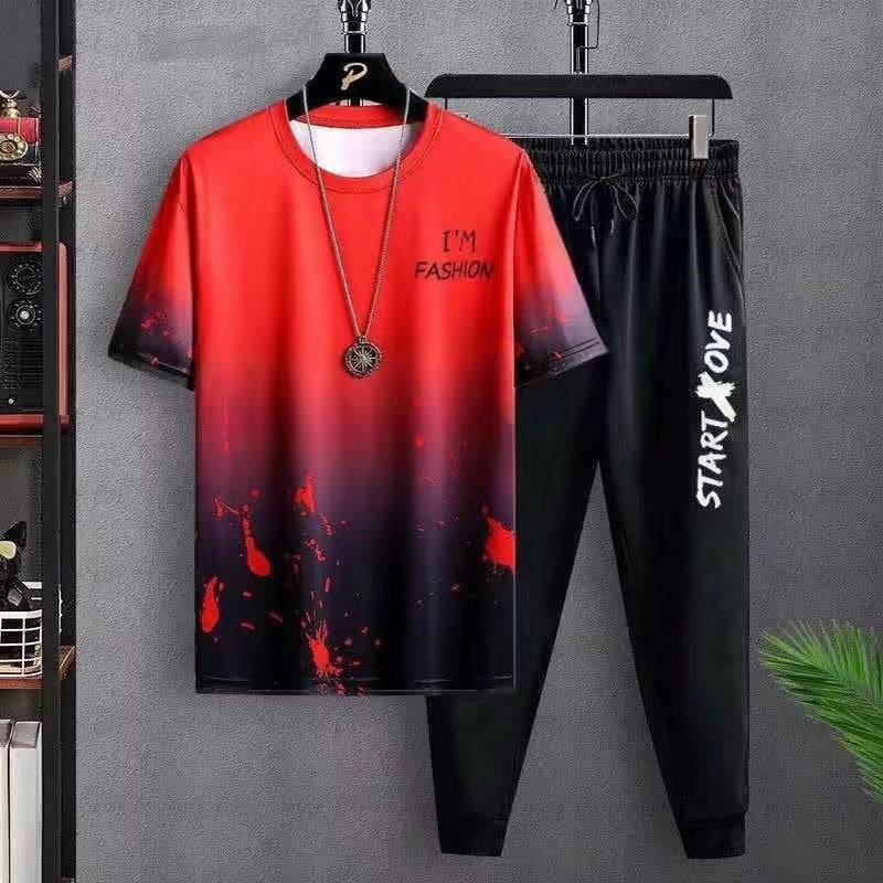 Summer Thin Short-sleeved Trousers Sports Suit