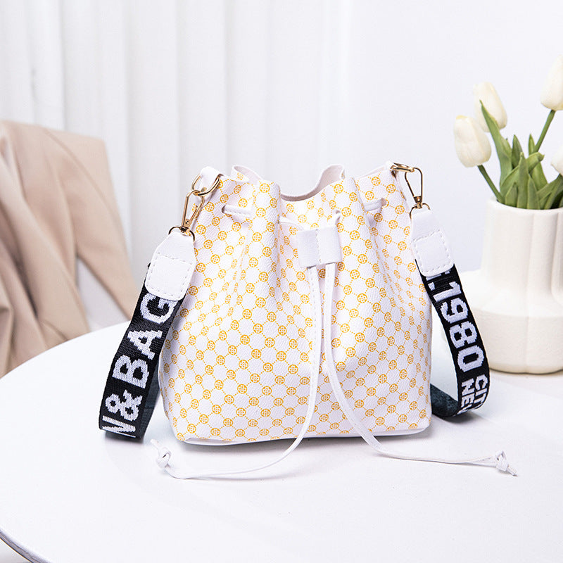 Printed Bucket Bag Female Fashion Ladies Large-capacity Crossbody Bag