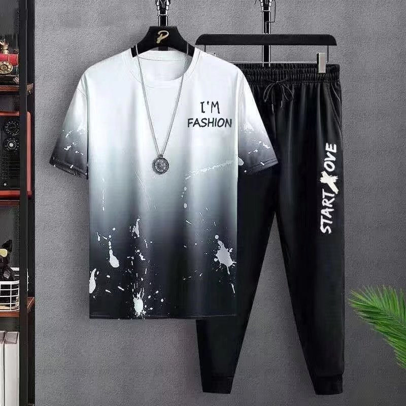 Summer Thin Short-sleeved Trousers Sports Suit