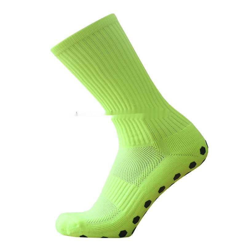 Solid Color Professional Competition Soccer Socks Magical Socks Hexagonal Friction Film